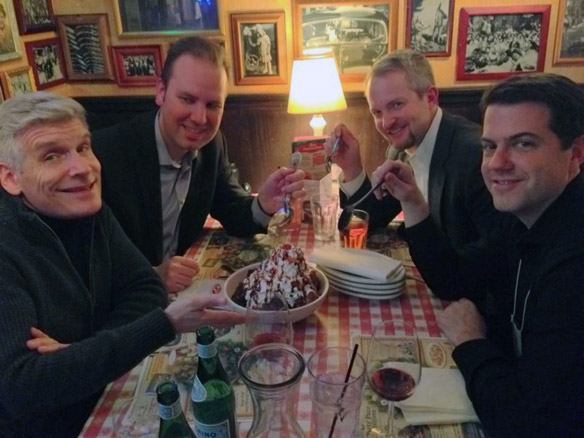 Will James and Malletech buddies with ice cream.